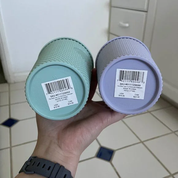 NWT Starbucks Grande Mint & Lilac Bling Cold Cup - Picture 6 of 6